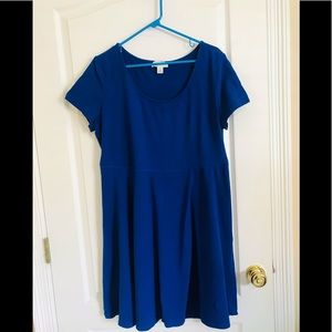 Forever 21 Cobalt Blue Skater Dress